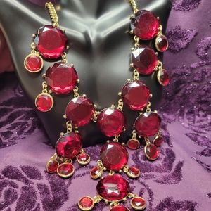 Garnet and Gold Necklace